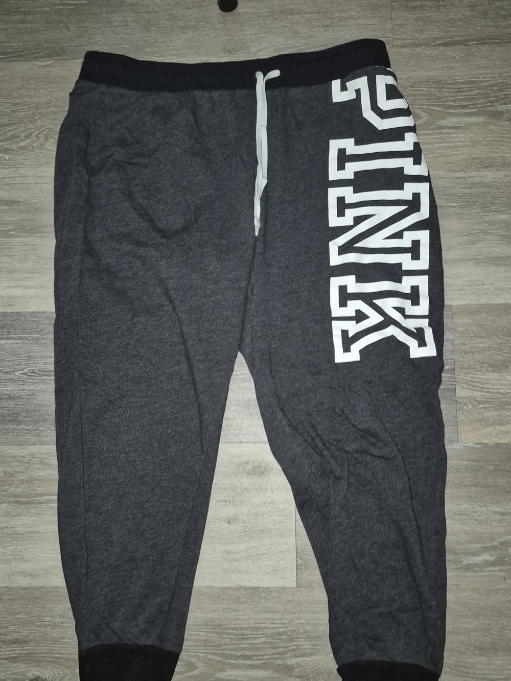 Victorias Secret PINK Charcoal Gray Lounge Joggers